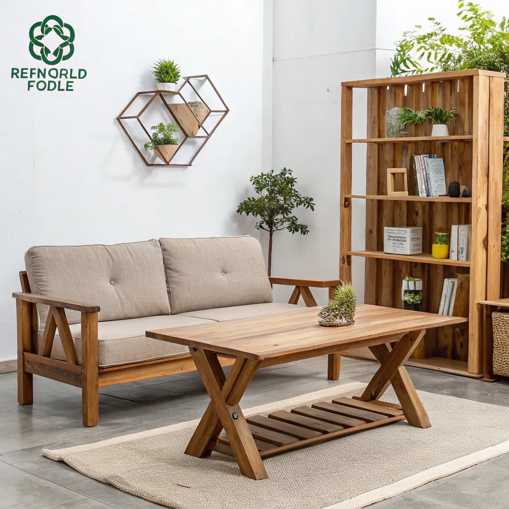 A collection of eco-friendly furniture pieces
