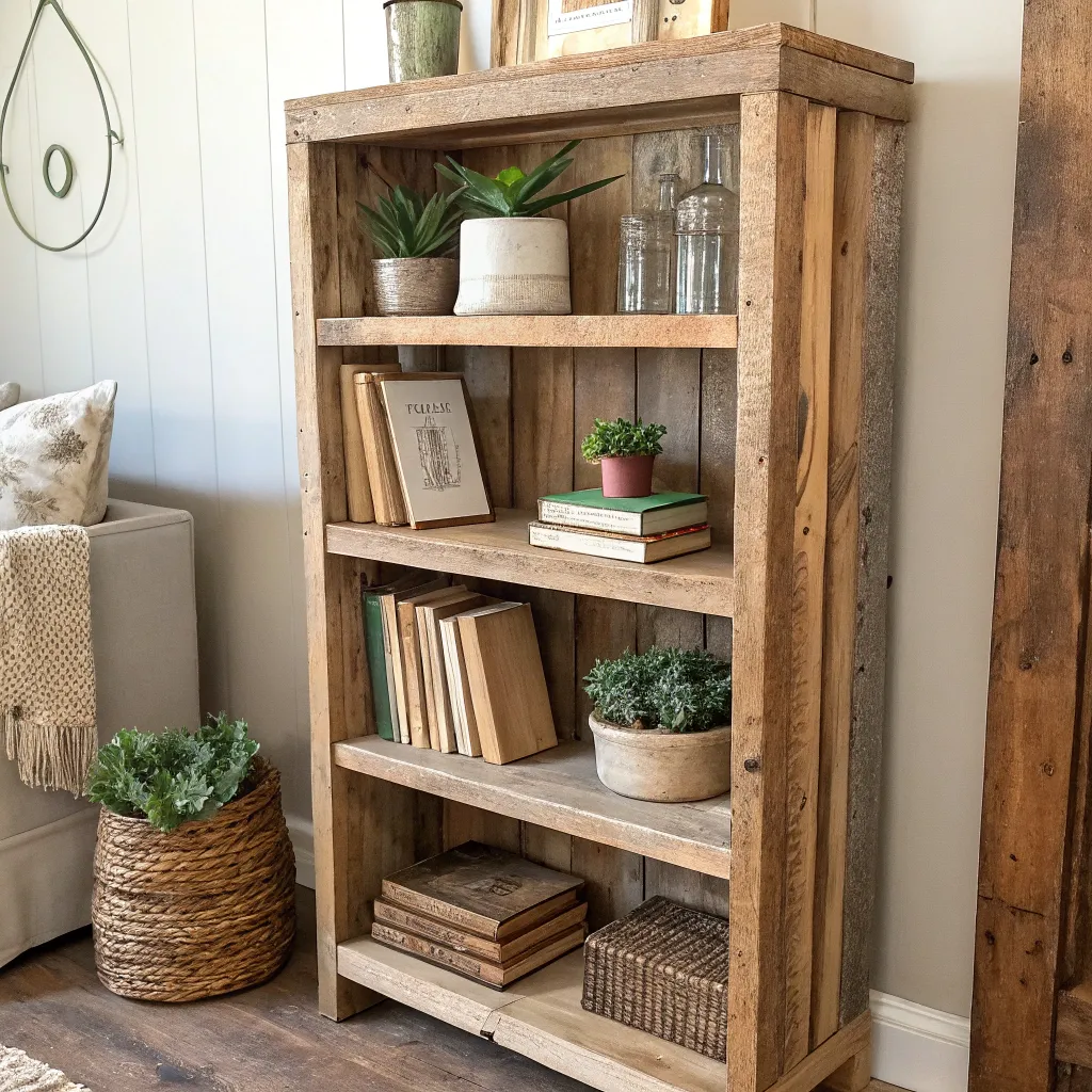 Reclaimed Wood Bookshelf
