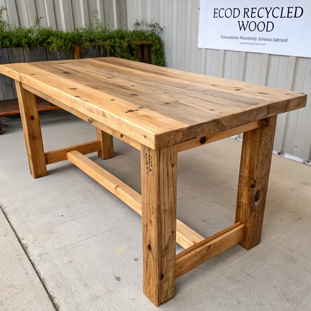 Eco-friendly Recycled Wood Table
