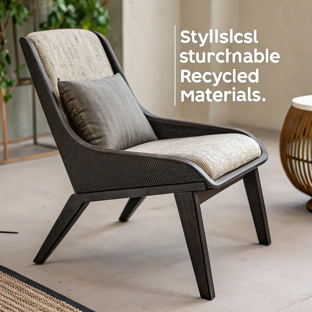 Stylish Recycled Material Chair
